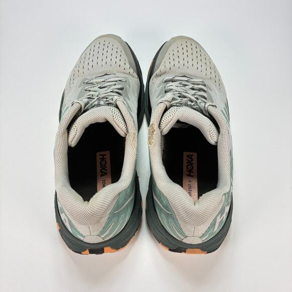 Hoka Torrent 3 Gray Green Trail Running Shoes Sneakers 1127915 HMSP Womens Sz 9B - Picture 6 of 12